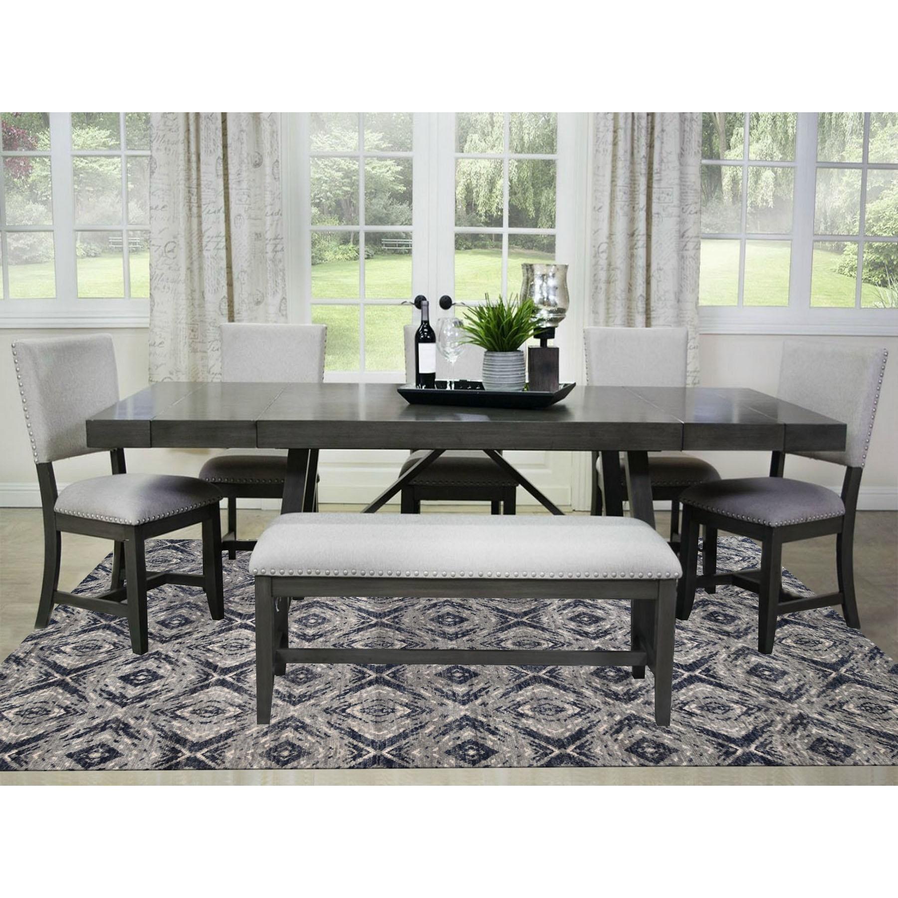 This is a truly genuine one-of-a-kind Charcoal Black Supple Collection Modern All Over Square Design Erased Pure Wool Hand Knotted Oriental Rug. It has been woven for months and months in the centuries-old Persian weaving craftsmanship techniques by