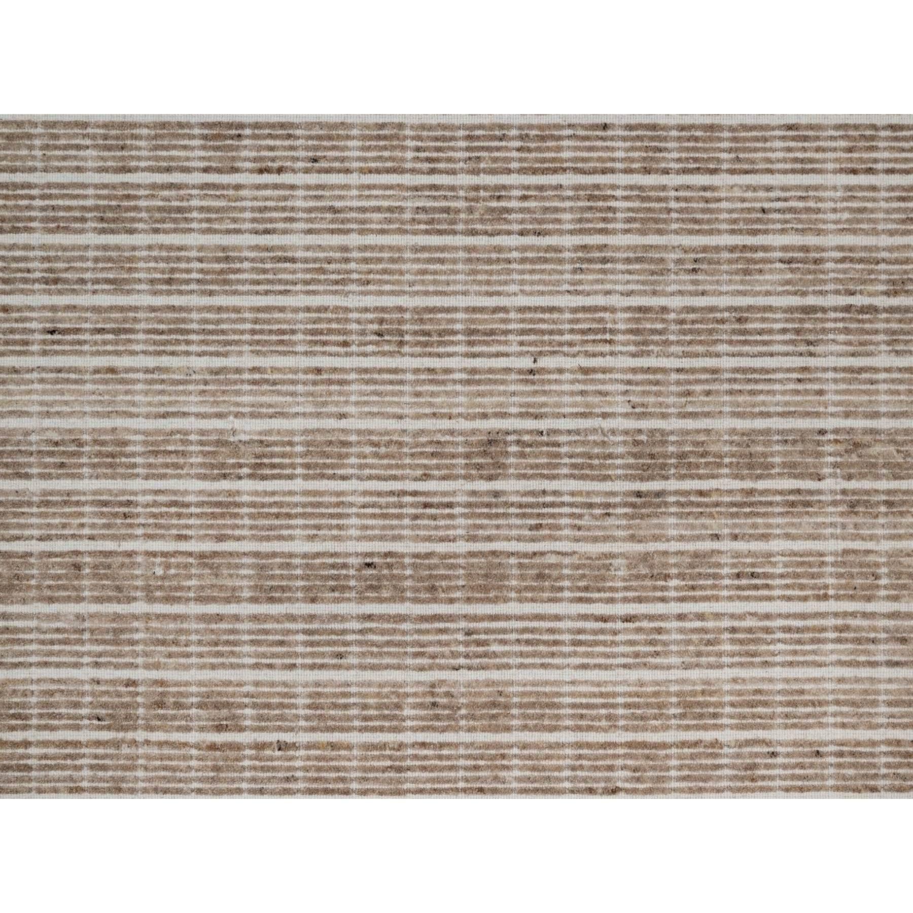 9'x12' Braun Weiche Wolle Modernes Schlichtes Dekor Box Design Handgewebter Orientteppich im Angebot 2