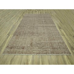 9'x12' Brown Undyed Natural Textured Soft Wool Hand Knotted Oriental Rug