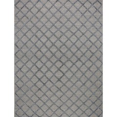 9x12 Contemporary Transitional Handwoven Dhurrie Rug 