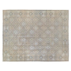 9'x12' French Floral Inspired Hand-Knotted Wool Rug