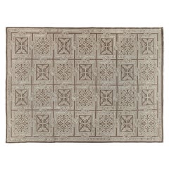 9'x12' French Floral Inspired Hand-Knotted Wool Rug