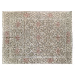 9'x12' French Floral Inspired Hand-Knotted Wool Rug
