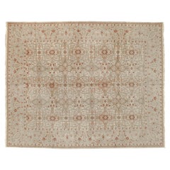 9'x12' French Floral Inspired Hand-Knotted Wool Rug