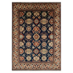 9x12 Ft Blue Cream Persian Decorative Hand Knotted Wool Rug ( MT - 10 )