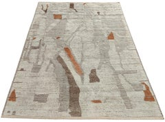 Tappeto 9x12 Ft in stile marocchino contemporaneo. 100% Lana. Opzioni personalizzate disponibili