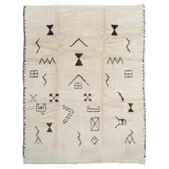 9x12 ft Hand-Knotted Moroccan Rug, 100% Natural Un-Dyed Wool, Custom Options Avl