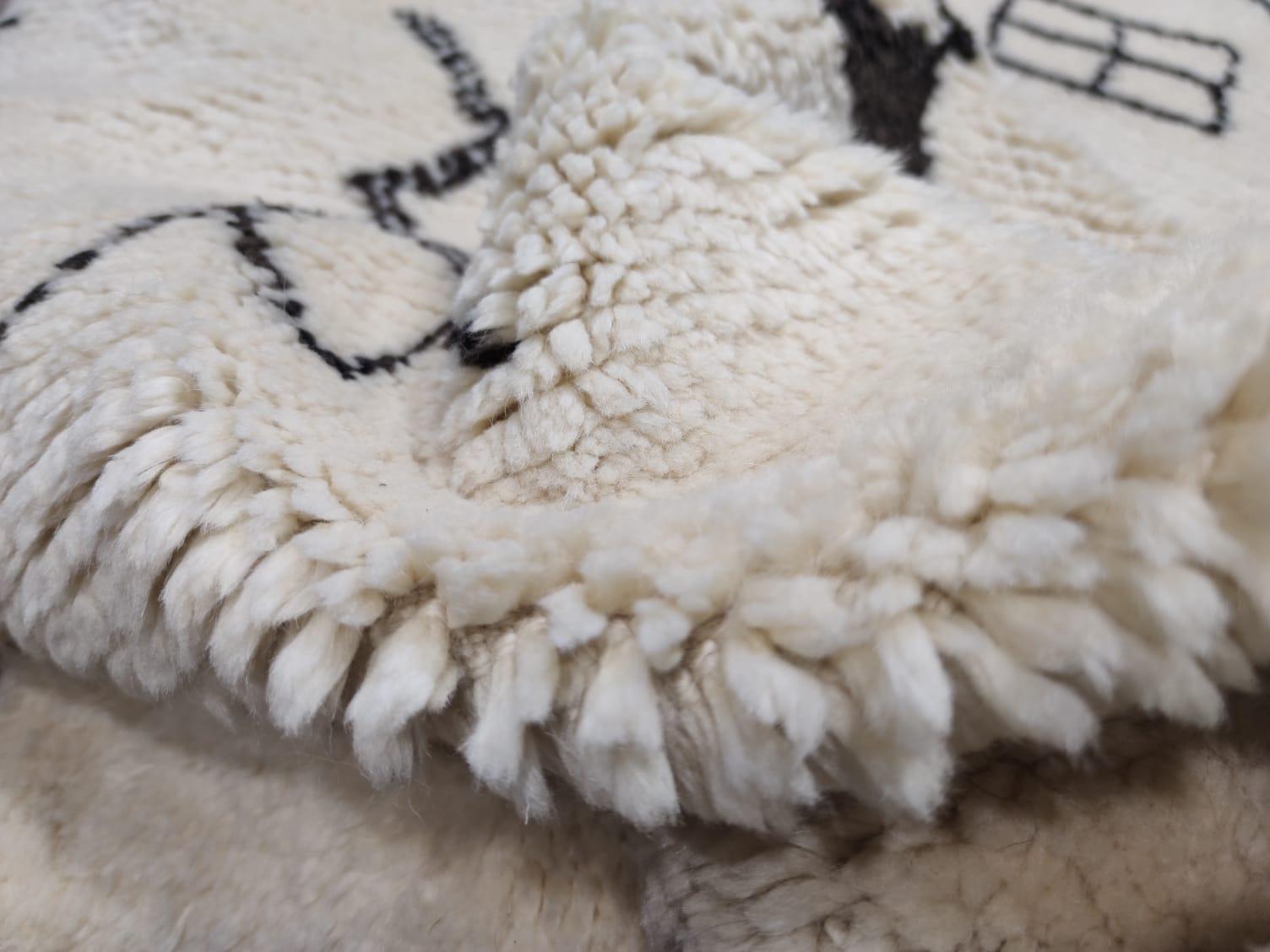 9x12 ft Handgeknüpfter Teppich im marokkanischen Stil. 100% natürliche Wolle. Maßgefertigte Optionen Avl. im Angebot 2