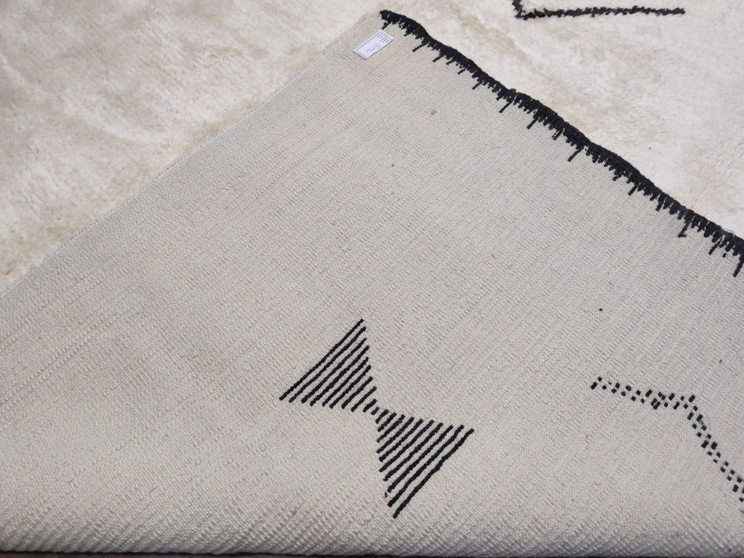 9x12 ft Handgeknüpfter Teppich im marokkanischen Stil. 100% natürliche Wolle. Maßgefertigte Optionen Avl. im Angebot 3