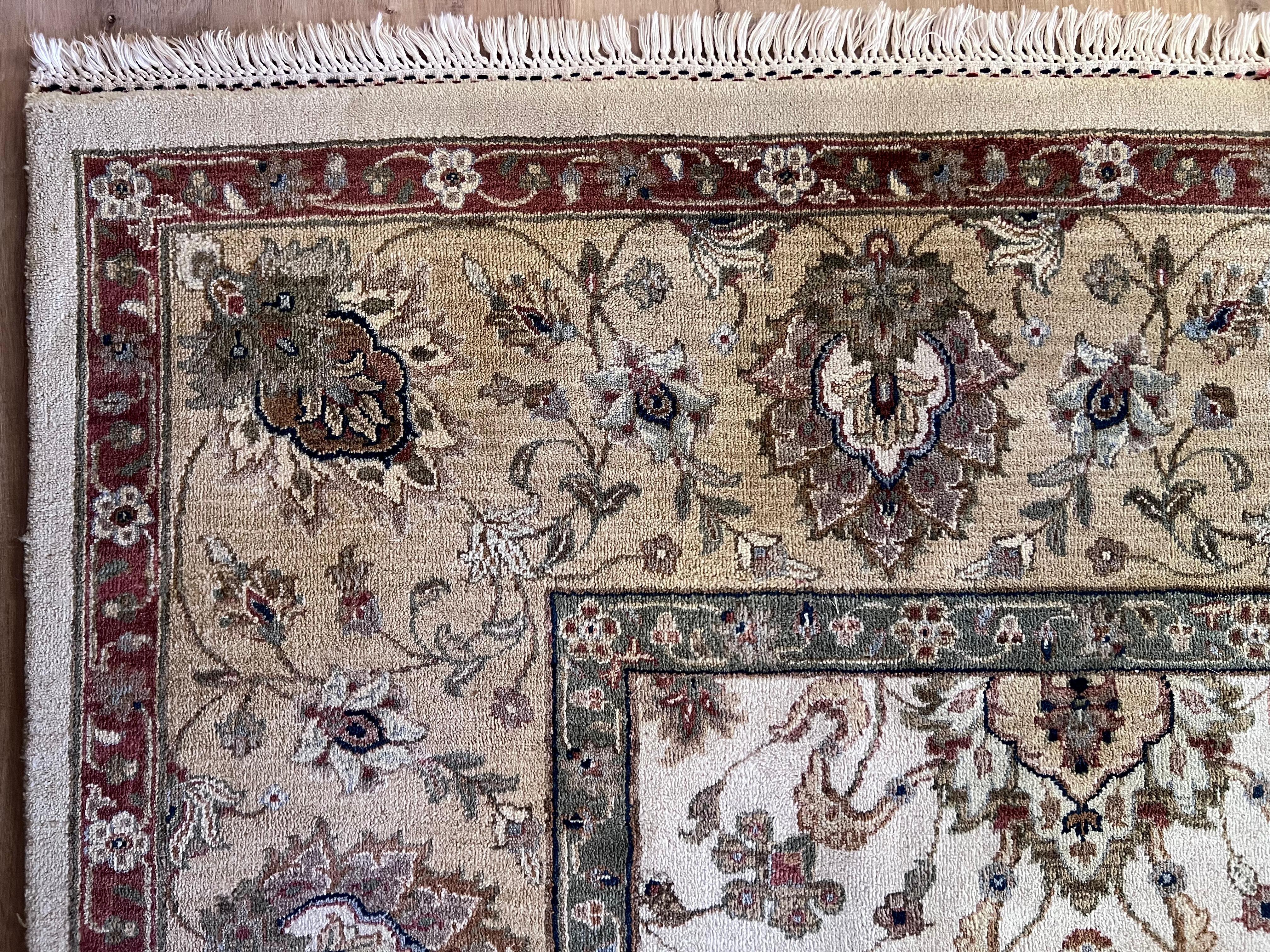 Tappeto grande Oushak turco fatto a mano 9x12 Ft, 100% lana morbida e tinture naturali in vendita 3
