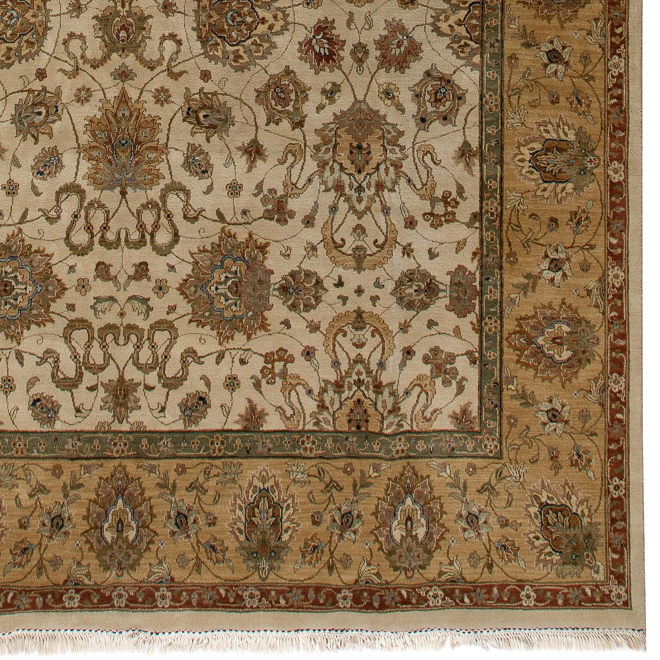 Hand-Knotted 9x12 Ft Handmade Turkish Oushak Large Area Rug, 100% Soft Wool & Natural Dyes For Sale