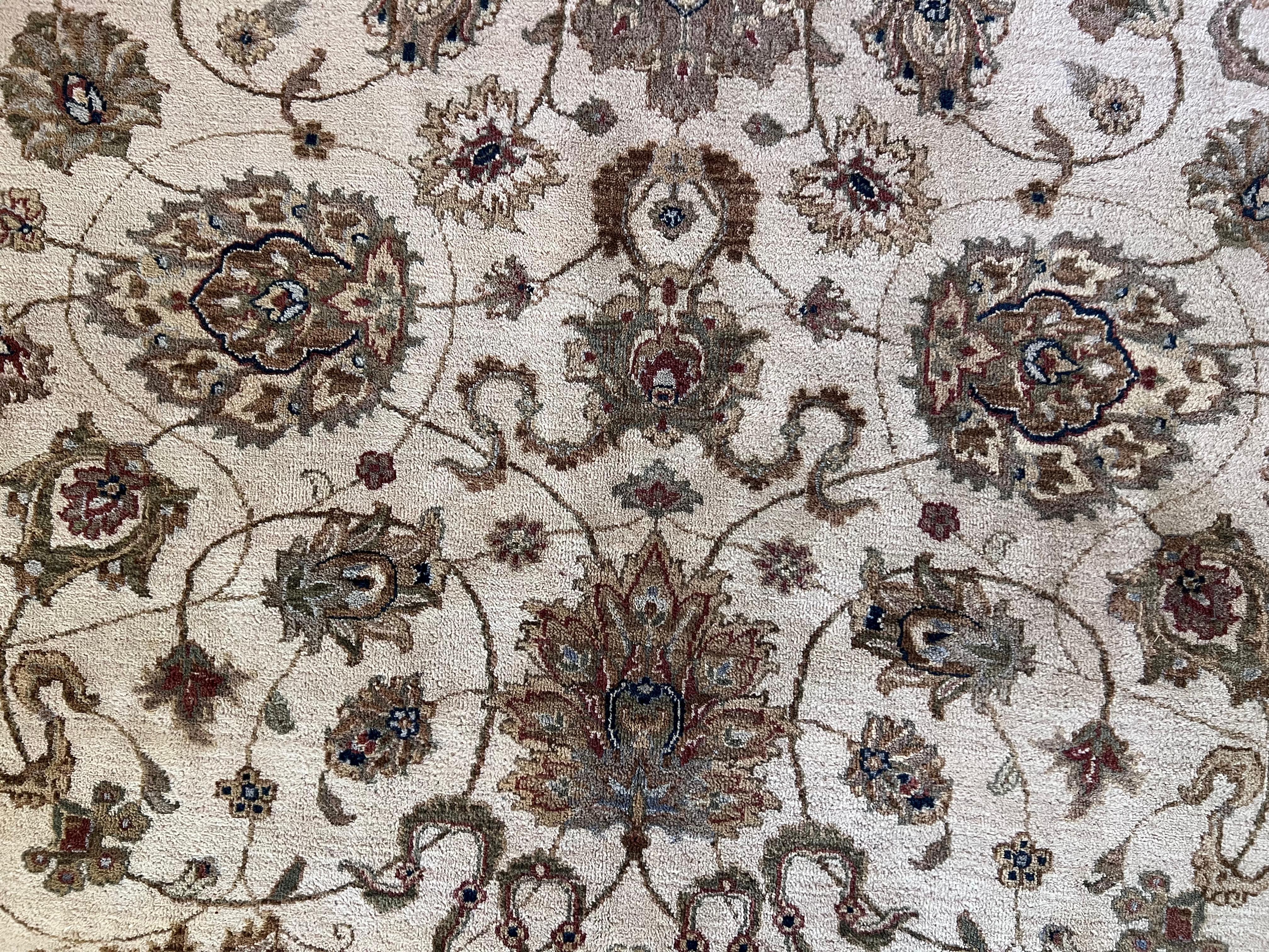 Lana Tappeto grande Oushak turco fatto a mano 9x12 Ft, 100% lana morbida e tinture naturali in vendita