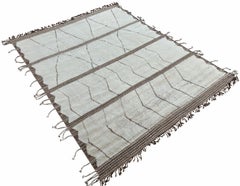 9x12 Ft Modern Handmade Moroccan Design Rug. 100% Wool. Custom Options Available
