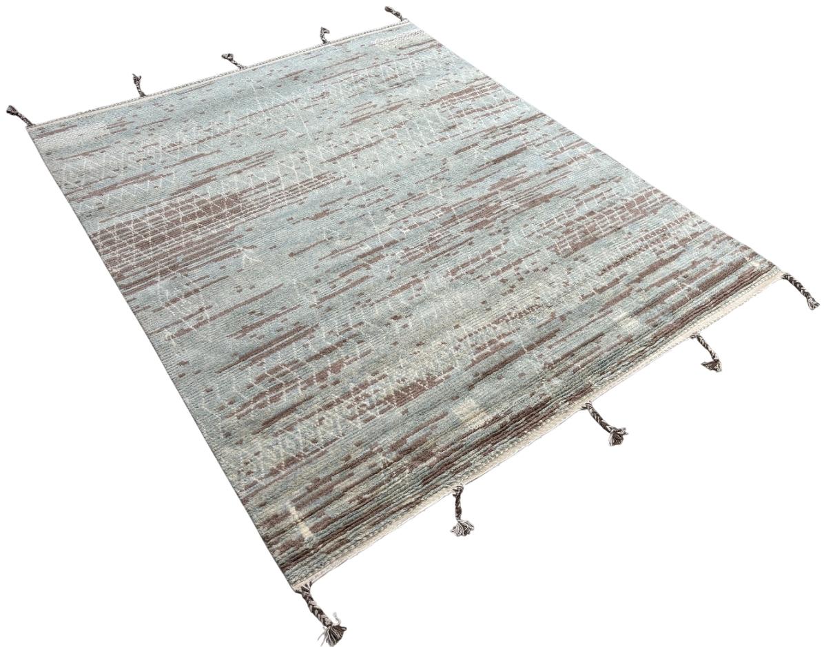 Moderno Tappeto berbero marocchino moderno 9x12 Ft. 100% Lana. Opzioni personalizzate disponibili in vendita