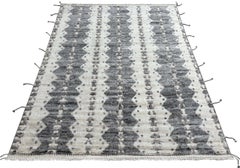 9x12 Ft Moroccan style Handmade Rug. 100% Natural Wool. Custom Options Available