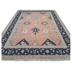 9x12 Ft New Handknotted Oushak Style Rug. Teppichboden aus Wolle. Benutzerdefinierte Optionen sind verfügbar.