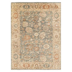 9x12 Gray Beige Persian Oushak Hand Knotted Turkish Rug ( G-9136)