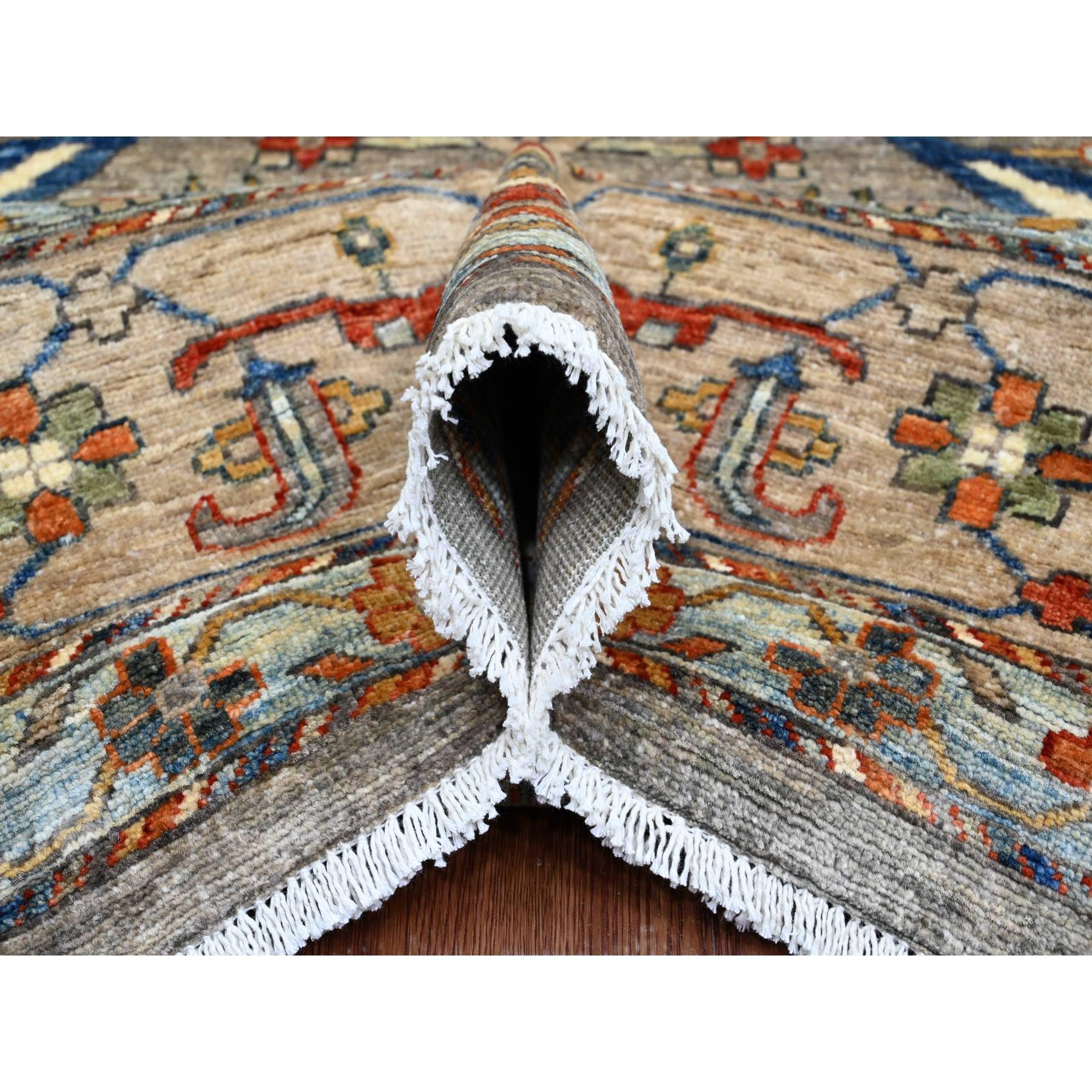 9'x12' Gray Peshawar Bijar Garus Design Aryana Grade Hand Knotted Wool Rug In New Condition For Sale In Carlstadt, NJ