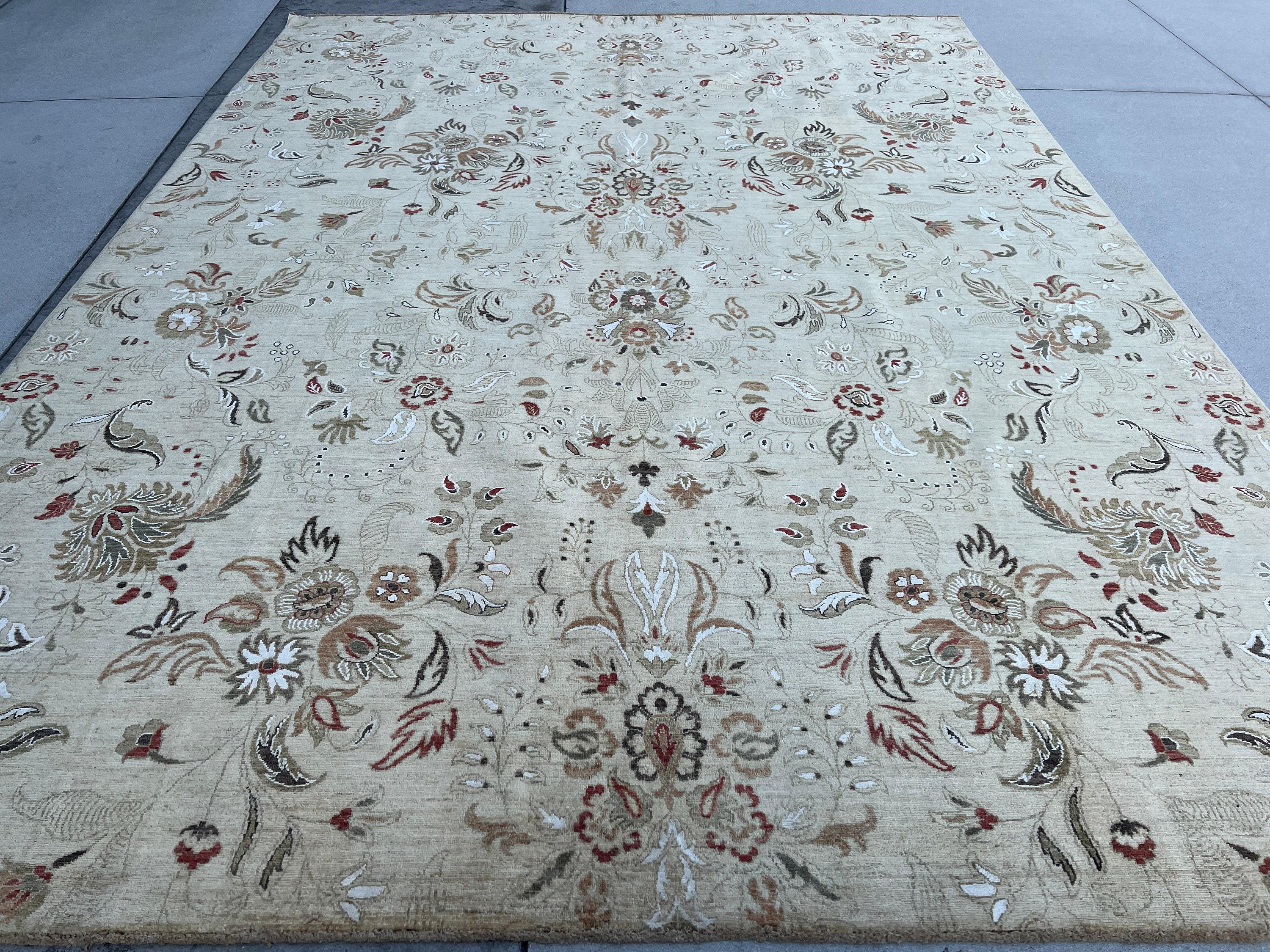 This rug was made with 100% premium, Afghan-sourced Ghazni wool with a cotton foundation. The rich colors are dipped in natural dyes to create an heirloom finish that does not bleed and is meant to last for generations. Sourced through fair trade