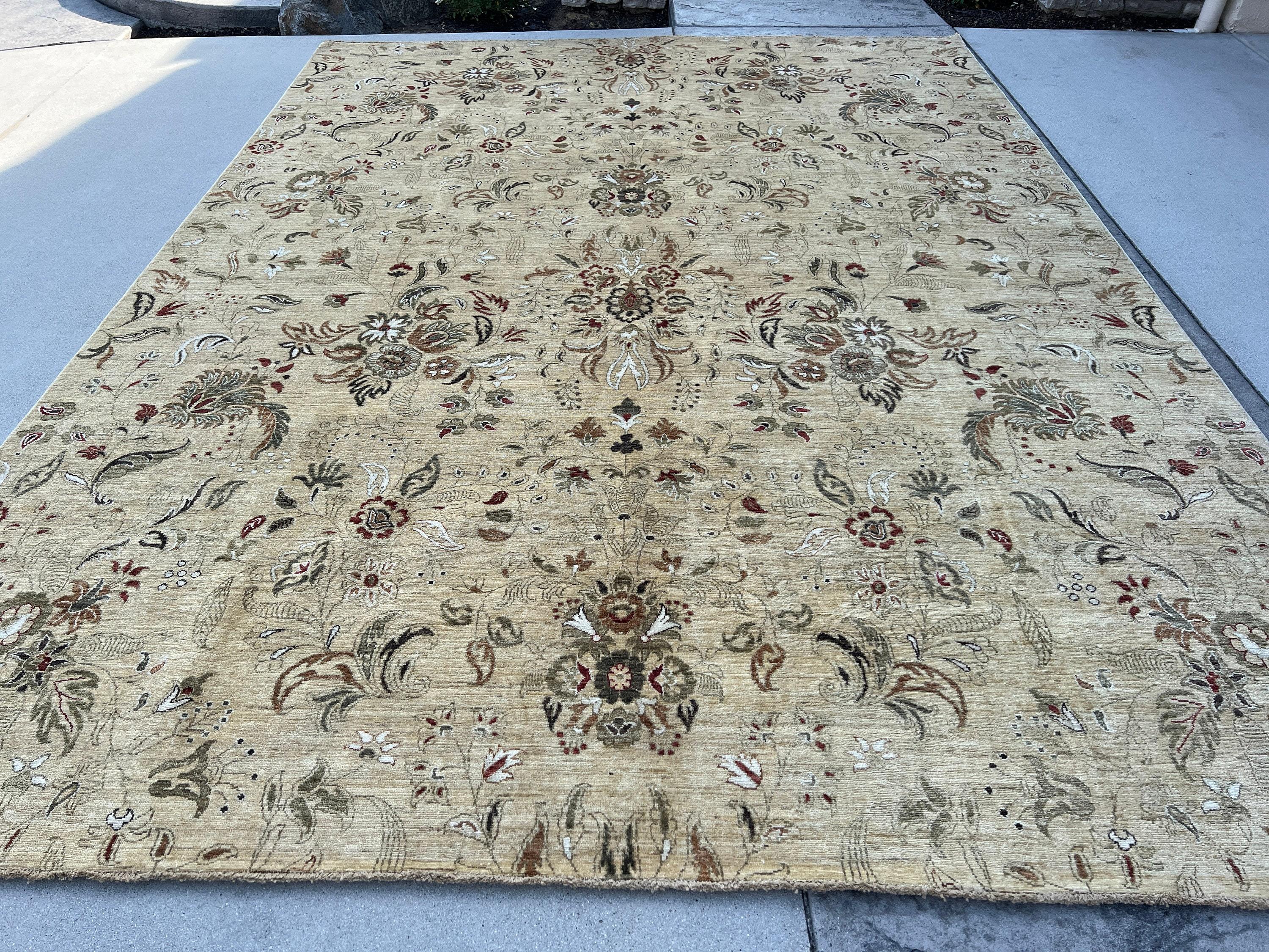 9x12 Hand-Knotted Afghan Rug Premium Hand-Spun Afghan Wool Fair Trade In New Condition For Sale In San Marcos, CA