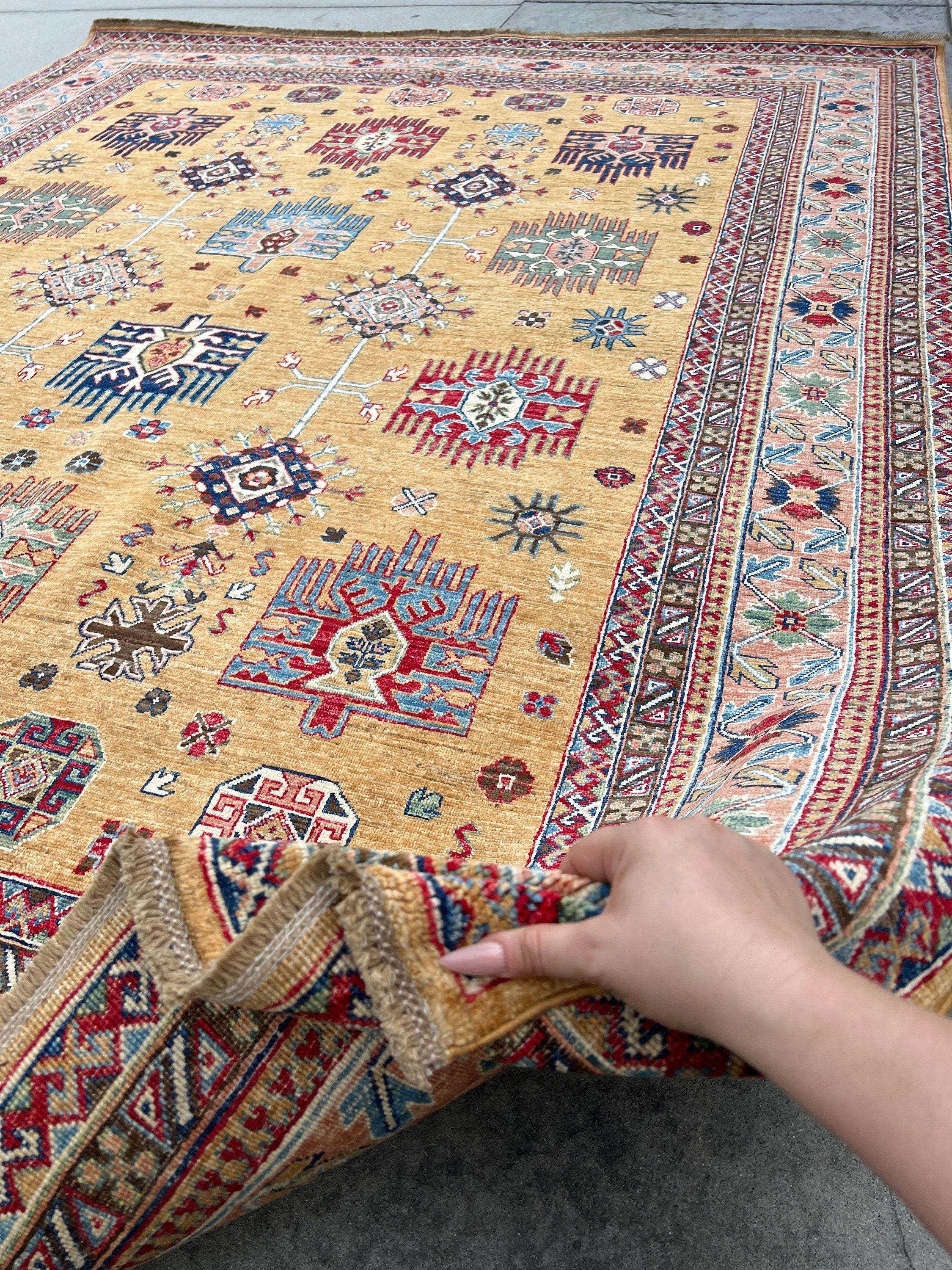 Hand-Knotted Afghan Rug Premium Hand-Spun Afghan Wool Fair Trade For Sale 1