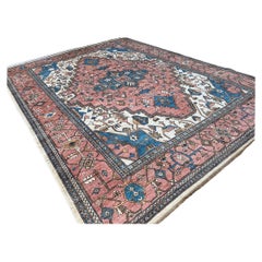 9x12 Hand-Knotted Blush Pink Afghan Rug Premium Hand-Spun Afghan Wool Fair Trade