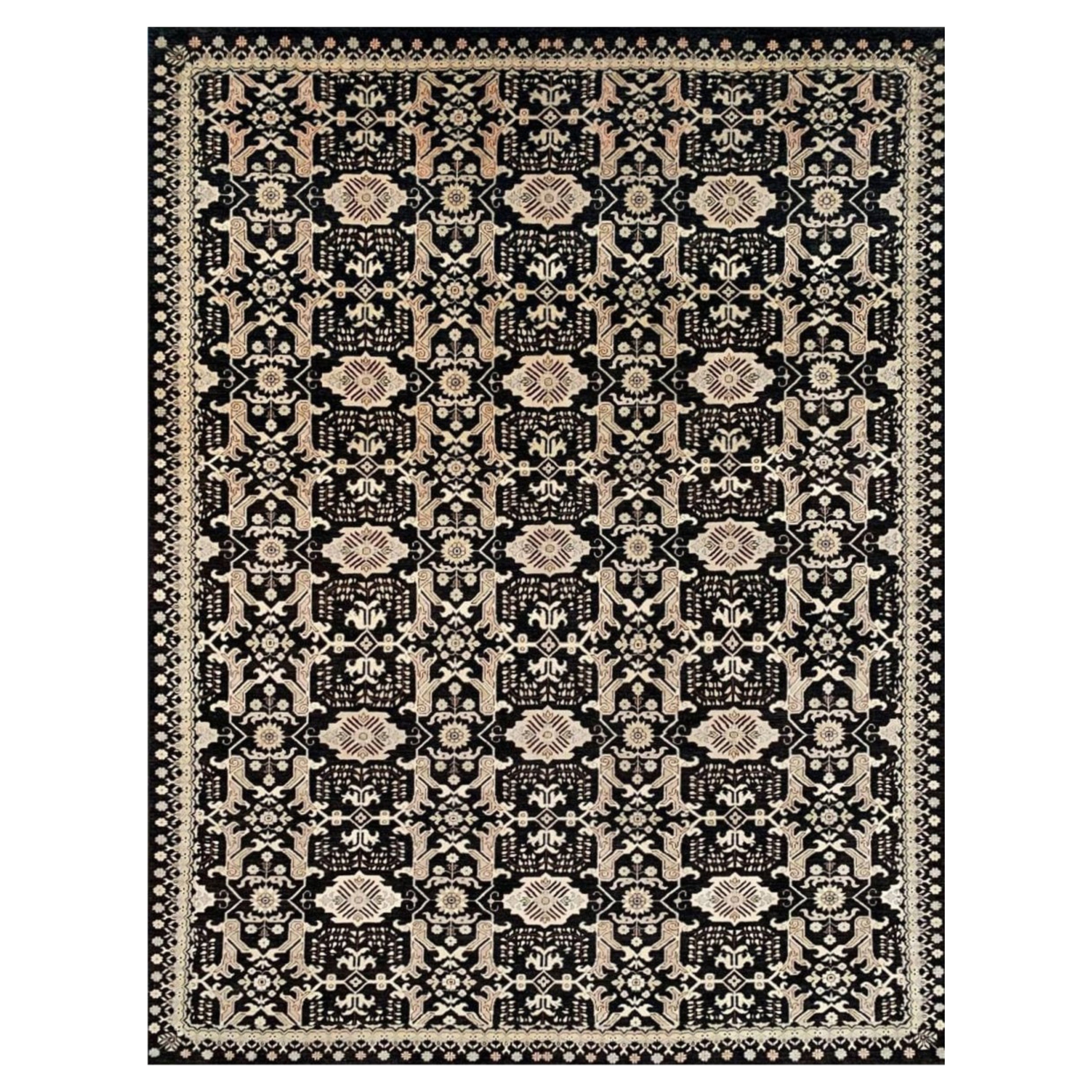 9x12 Hand Knotted Kazak Area Rug For Sale