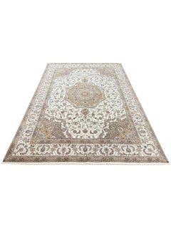 9x12 Handgeknüpfter Wollteppich im Tabriz-Stil mit Medaillon-Muster