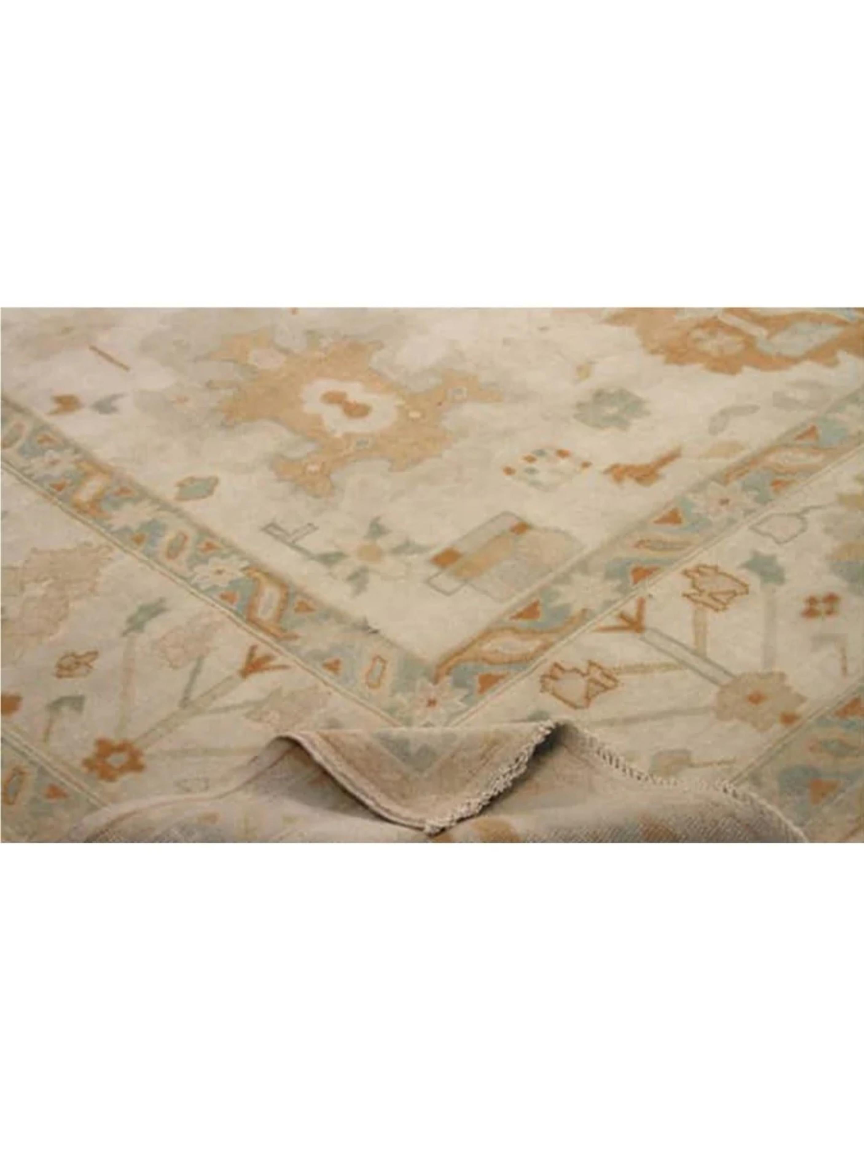 9x12 Alfombra Turca Oushak Anudada a Mano en Nuevo estado para la venta en Dallas, TX