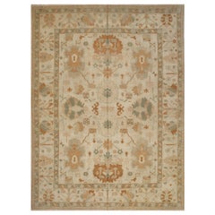 9x12 Hand Knotted Turkish Oushak Area Rug
