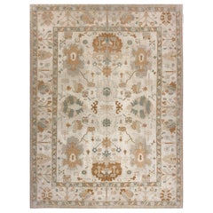 9x12 Hand Knotted Turkish Oushak Area Rug