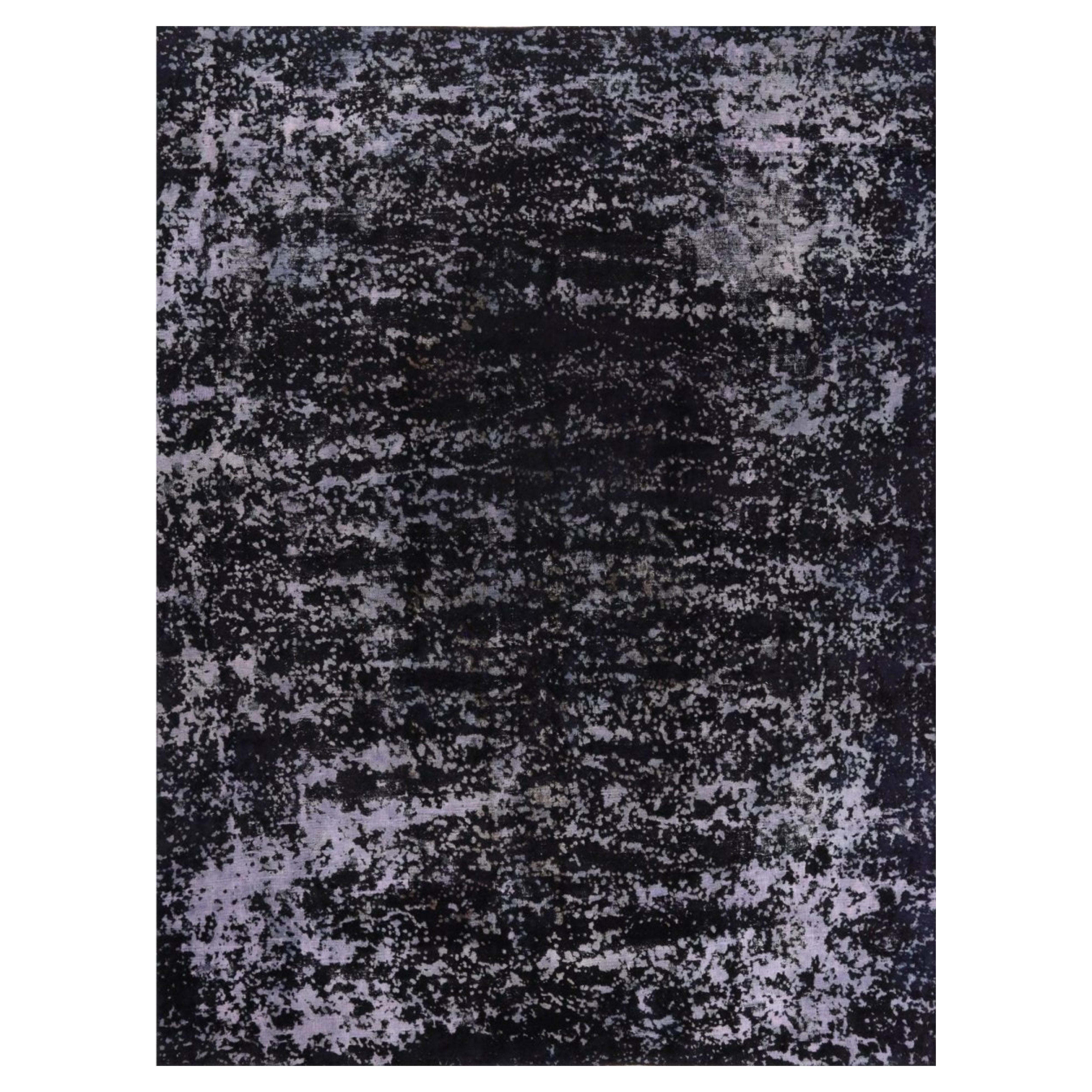 Tappeto per l
area 9x12 annodato a mano Vintage Distressed Overdyed