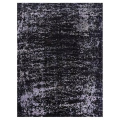 9x12 Hand-Knotted Vintage Distressed Overdyed Area Rug