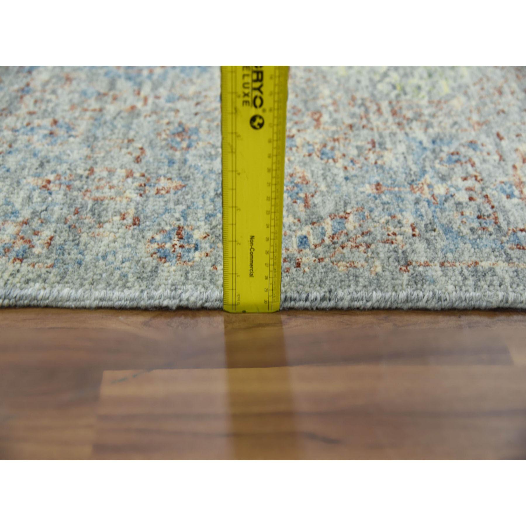 9'x12' HandgeknüpftTon verdeckt und subtilNatürliche FarbstoffeOriental Teppich im Angebot 4