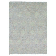 9'x12' Hand KnottedTone Obscured and SubtleNatural DyesOriental Rug