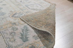 9x12 Ivory Hand-Knotted Silk Faded Floral Medallion Traditional Carpet Rug