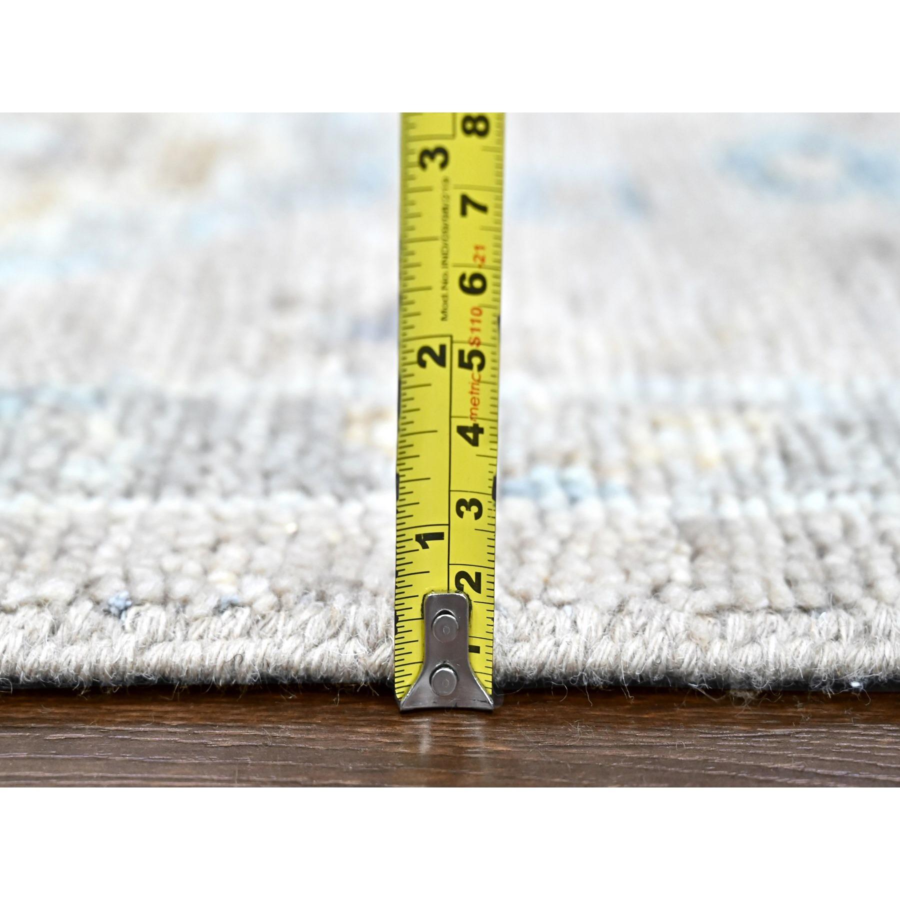 9'x12' Khaki Brown Supple Collection Oushak Design/One Tapis en pure laine noué à la main en vente 3