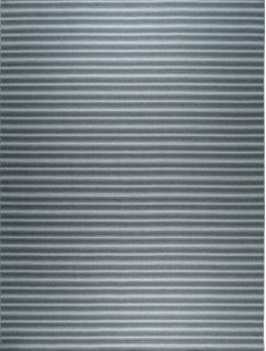 9x12 Lush Timeless Gray Stripe Geometric Modern Kilim Flatweave Wool Carpet Rug