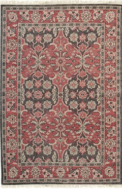 9x12 Majestic Classic Coral Modern Floral Hand Knotted Wool Room Size Carpet Rug