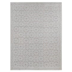9'x12' Marian Blue, Oushak Design, Textured Wool, Hand Knotted, Oriental Rug