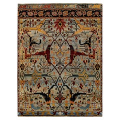 9x12 Tappeto moderno persiano in lana annodato a mano in stile Bidjar Motivo arboreo specchiato