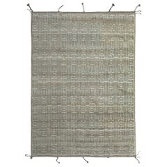 Alfombra hecha a mano de diseño marroquí de 9'x12'. 100% lana natural. Opciones personalizadas disponibles