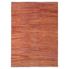 9
x12
Arancione Design Solido Tessuto a mano Rug Afghano
Kilim Misto Lana Orientale