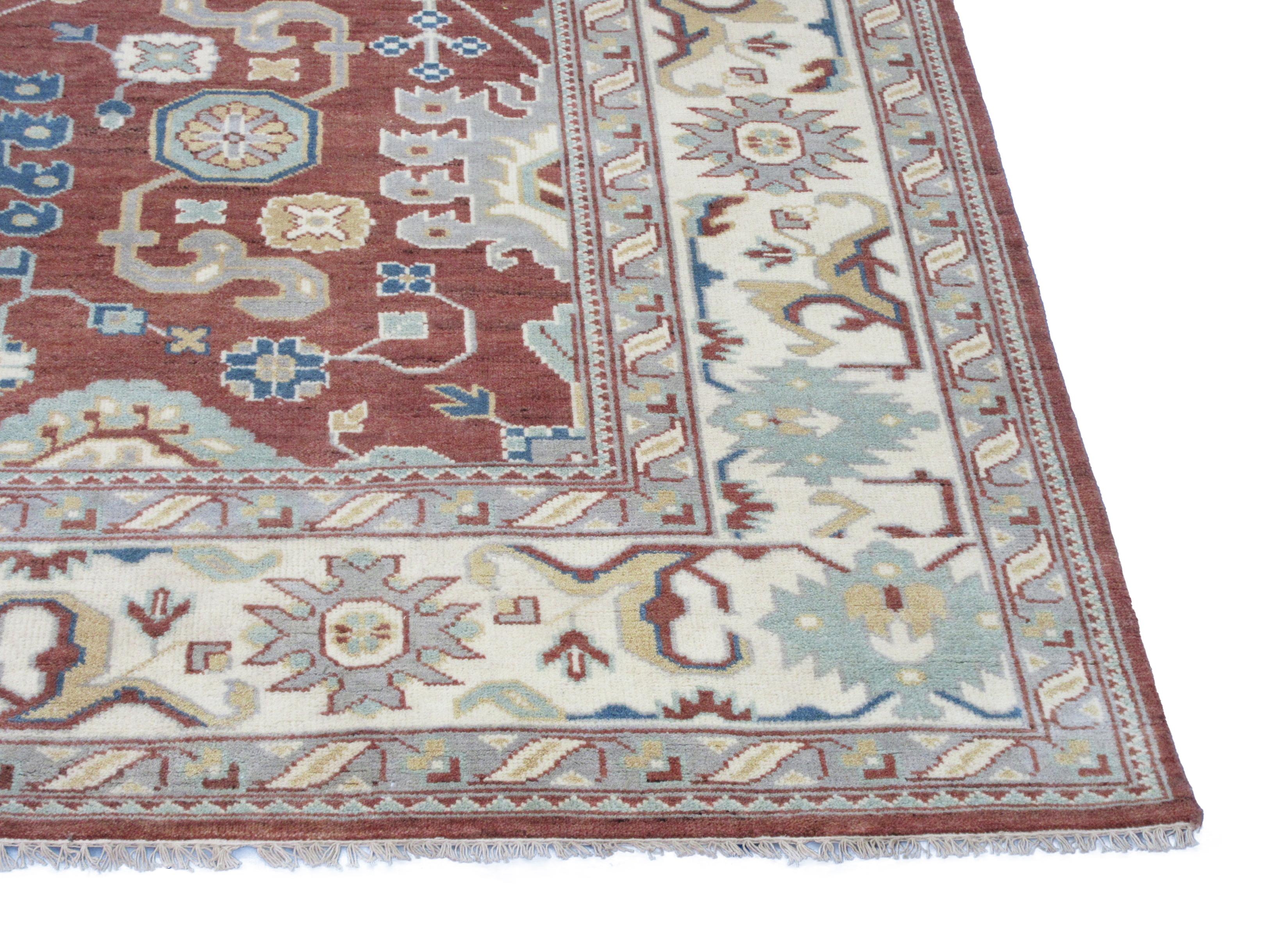 Contemporary Oushak Area Rug For Sale