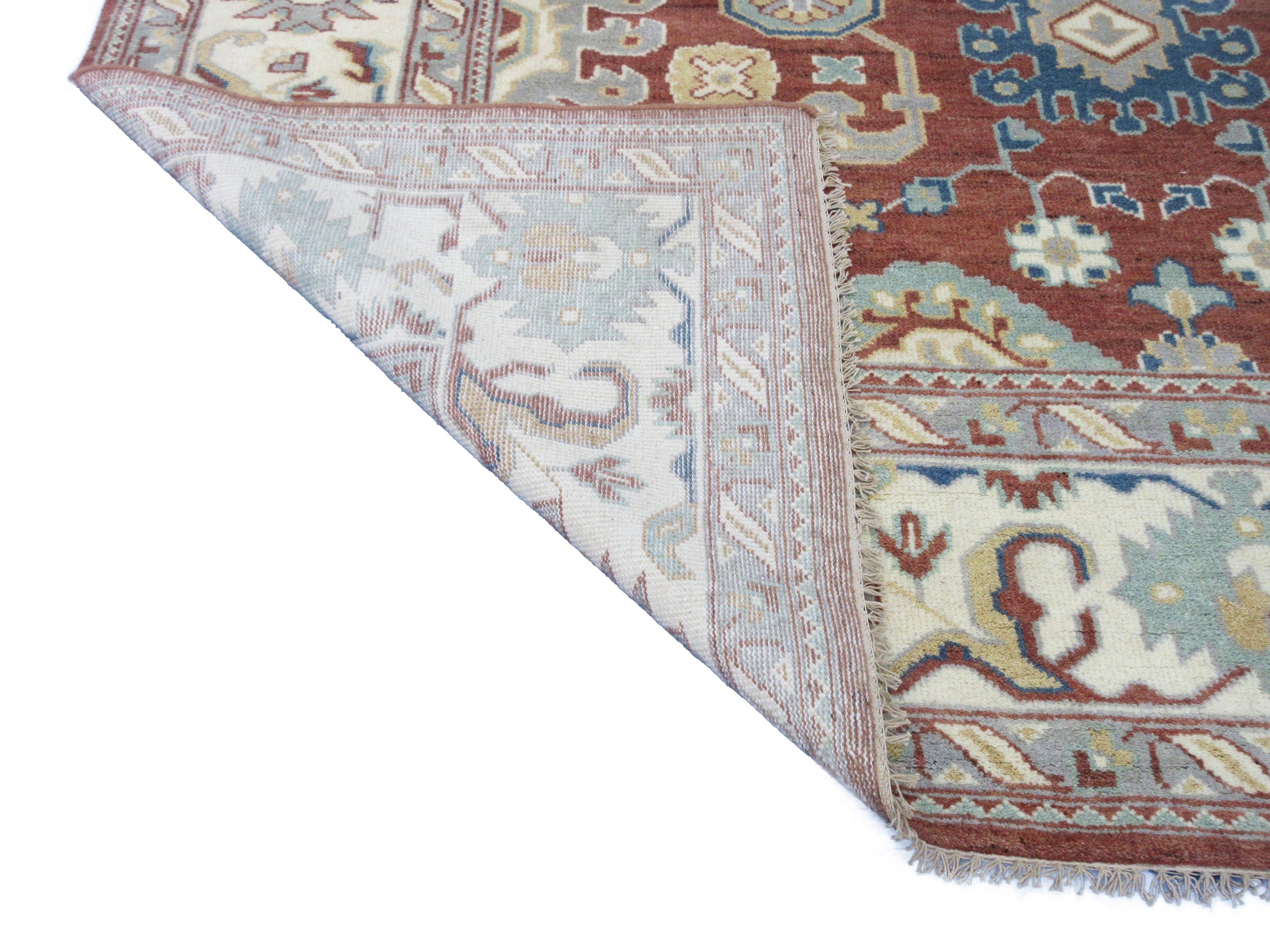Wool Oushak Area Rug For Sale