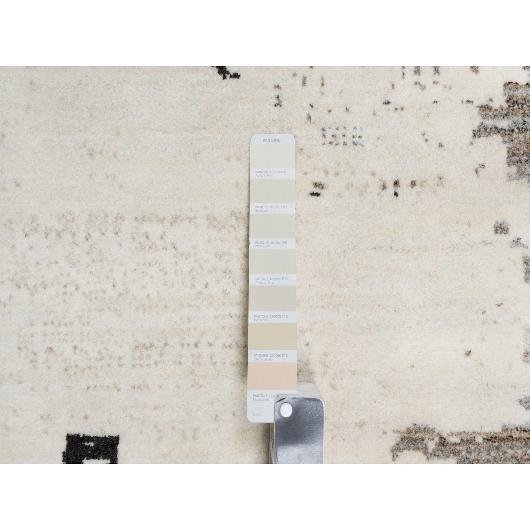 Alfombra Lori Buft Gabbeh 100% Lana Anudada a Mano, 9'x12' Blanco Pergamino, Moderna Siglo XXI y contemporáneo en venta