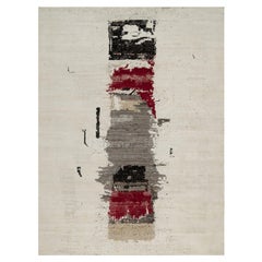 9'x12' Bianco pergamena, Moderno, Lori Buft Gabbeh 100% Lana annodato a mano Rugs