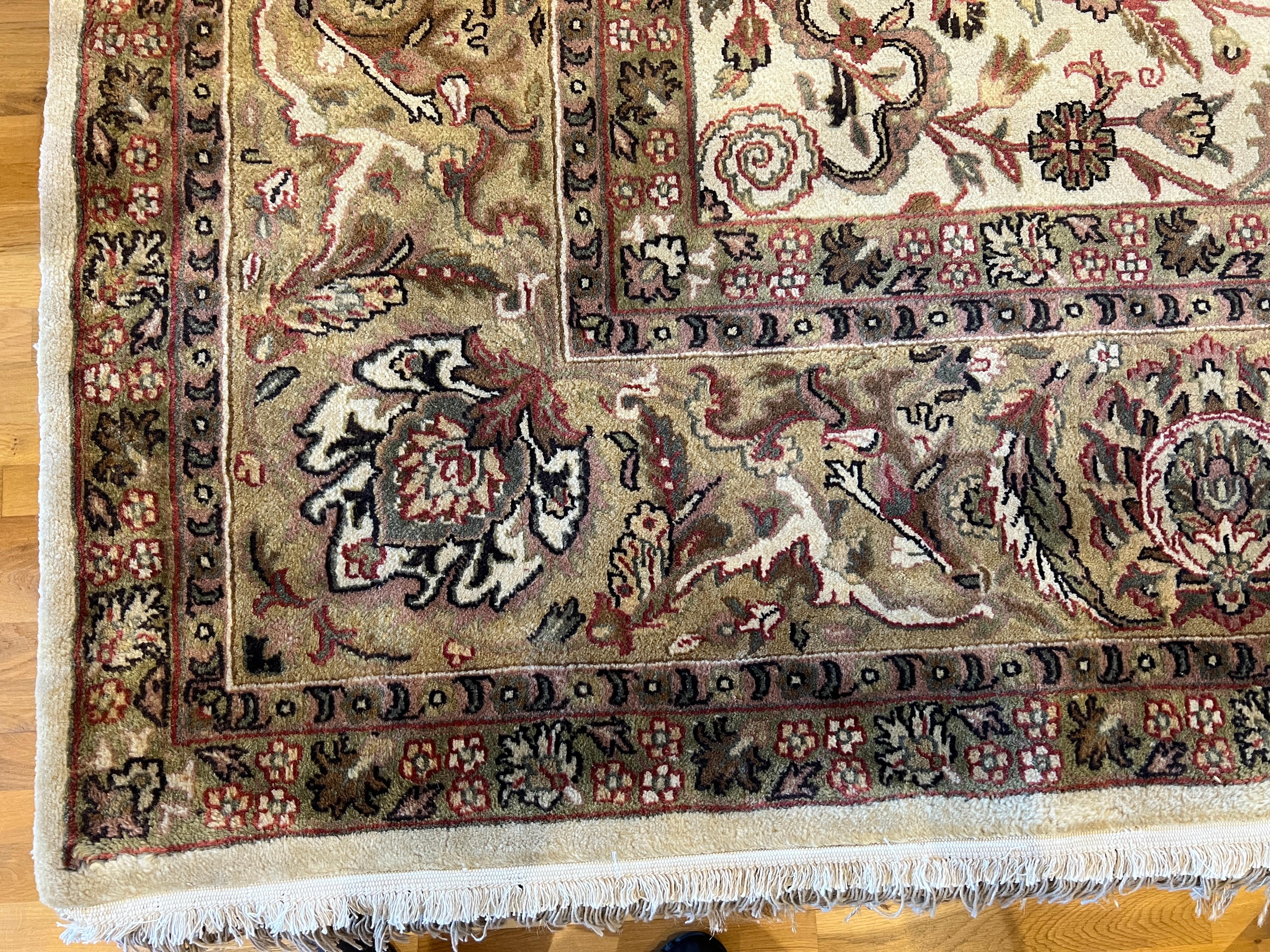 Lana Tappeto Persiano Design/One Beige Floreale 9'x12 in vendita