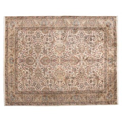 9'x12' Persischer Design-Teppich Beige Floral