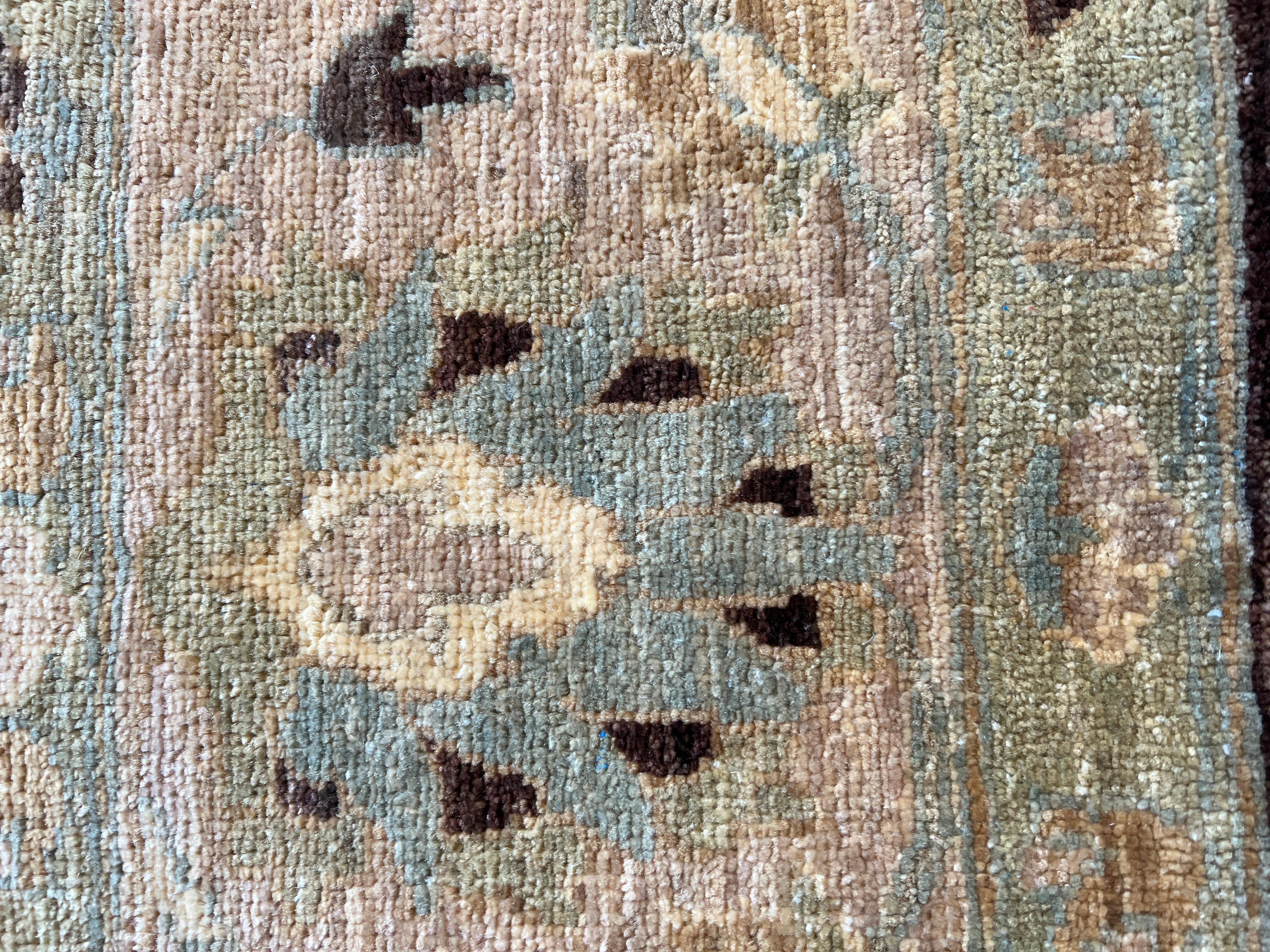 Tappeto floreale marrone Eleg dal design persiano 9'x12' in vendita 4